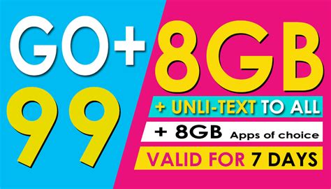 globe go plus 99|Globe Go+99 Now with 18GB Data and 8 Days Validity for Only .